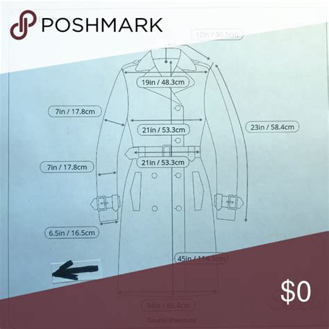 burberry nylon trench coat|Burberry trench coat measurement chart.